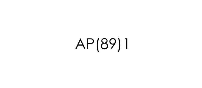 AP(89)1